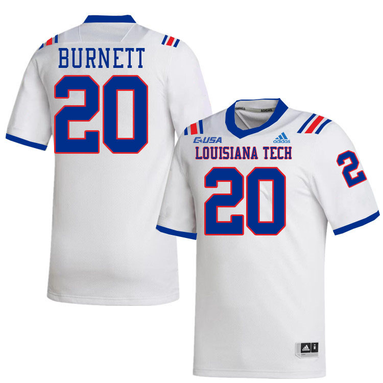 J'Dan Burnett Louisiana Tech Jersey,LA Tech Bulldogs Football Jerseys,Uniforms,Gears-White